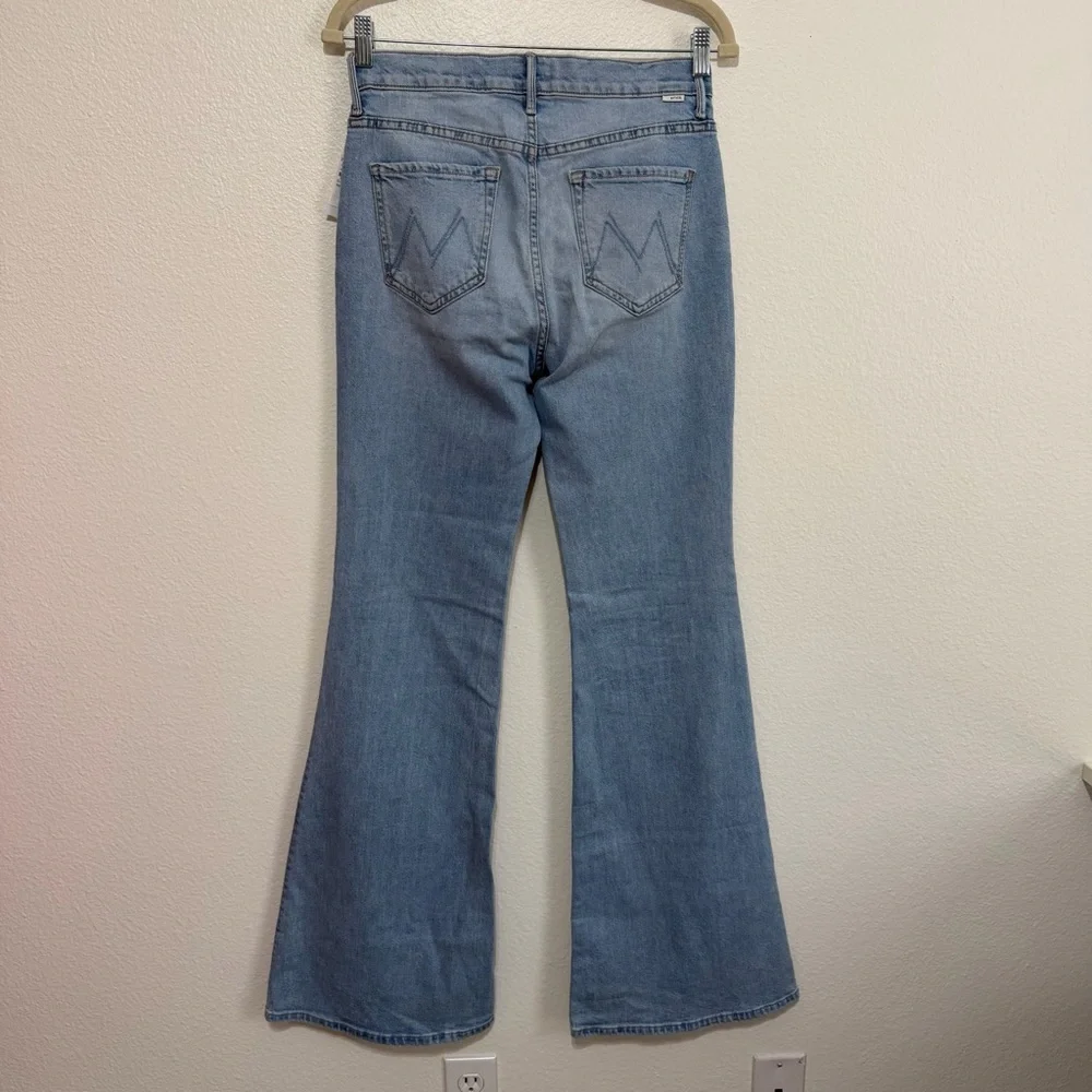 NWT MOTHER The Doozy High-Rise Flare Jeans Women's 29 Blue Let's Get It Together - Picture 8 of 16